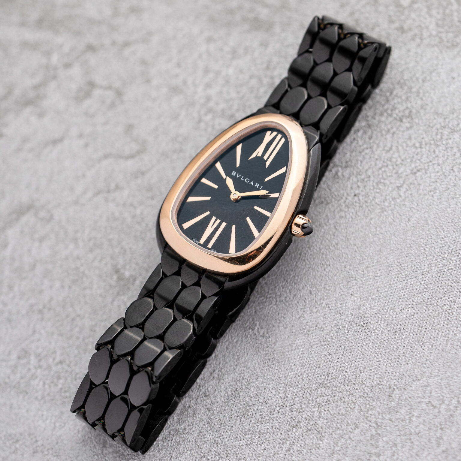 Bulgari Serpenti Seduttori 33 mm – Ref. SP33BLKDLC (Black DLC) – Bild 5