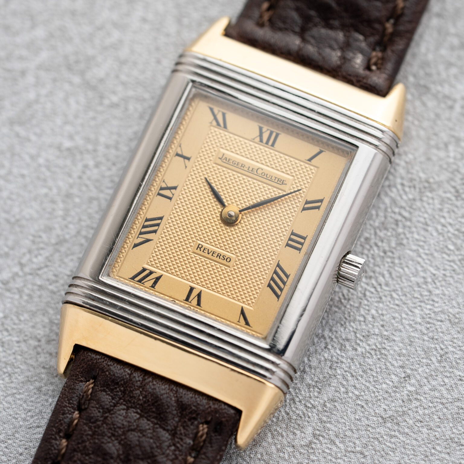 Jaeger-LeCoultre Reverso Classic 140.251.5 Steel/Gold - Textured Roman dial – Bild 2