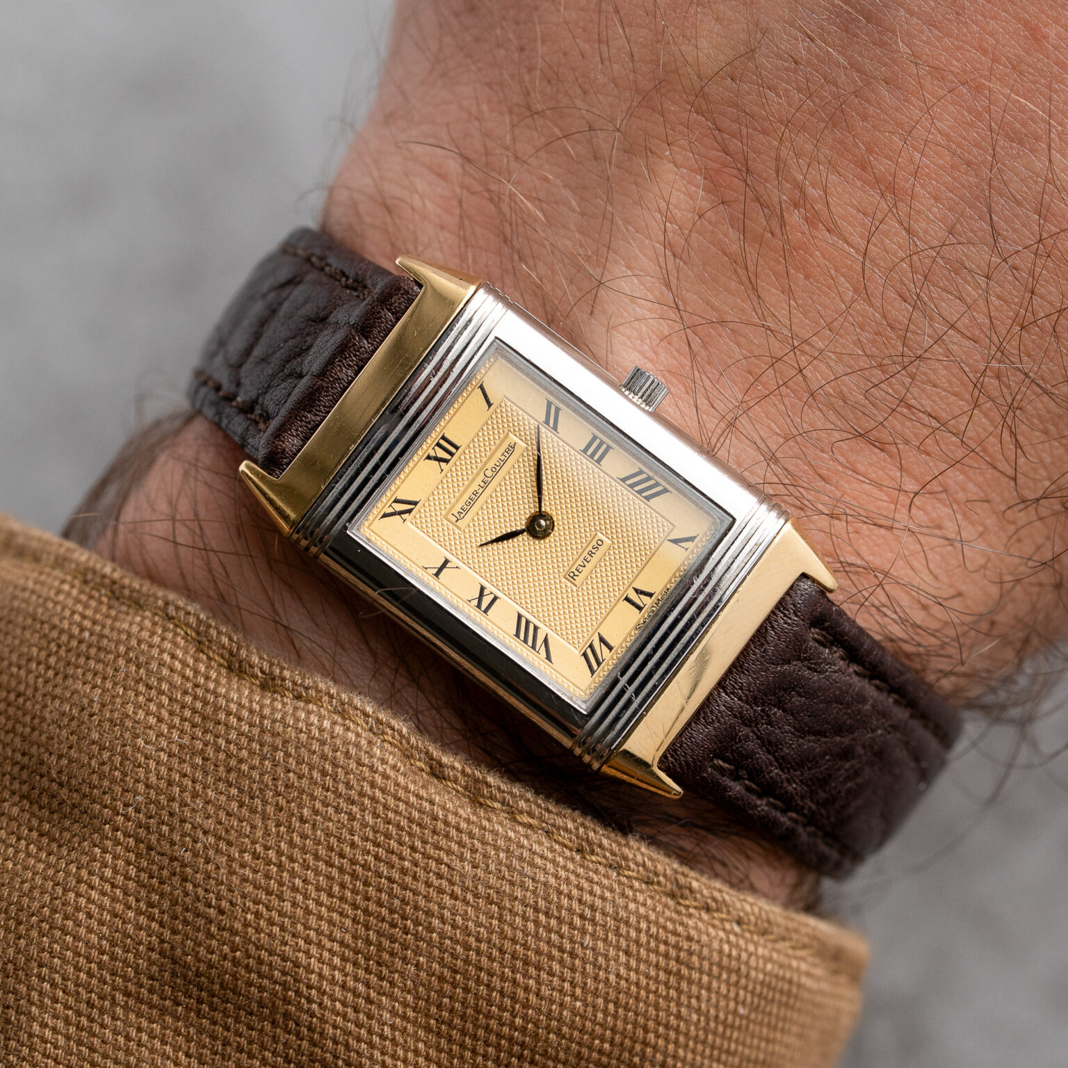 Jaeger-LeCoultre Reverso Classic 140.251.5 Steel/Gold - Textured Roman dial – Bild 14