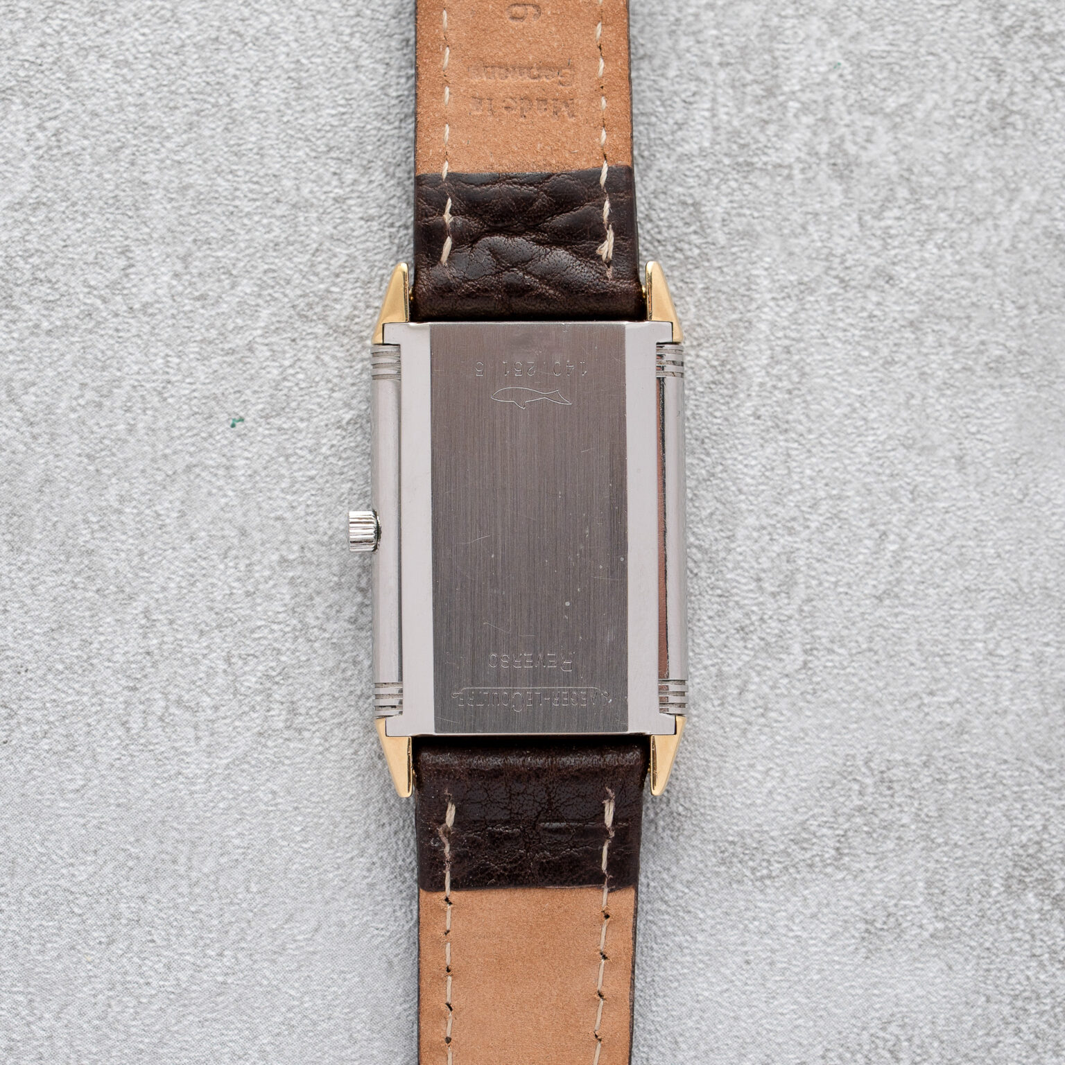 Jaeger-LeCoultre Reverso Classic 140.251.5 Steel/Gold - Textured Roman dial – Bild 4