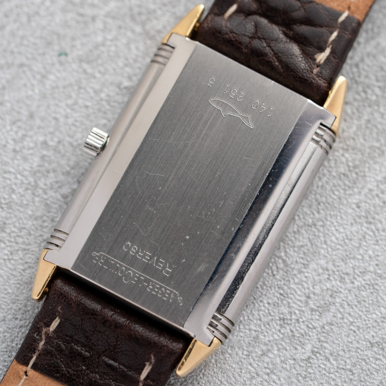 Jaeger-LeCoultre Reverso Classic 140.251.5 Steel/Gold - Textured Roman dial – Bild 5