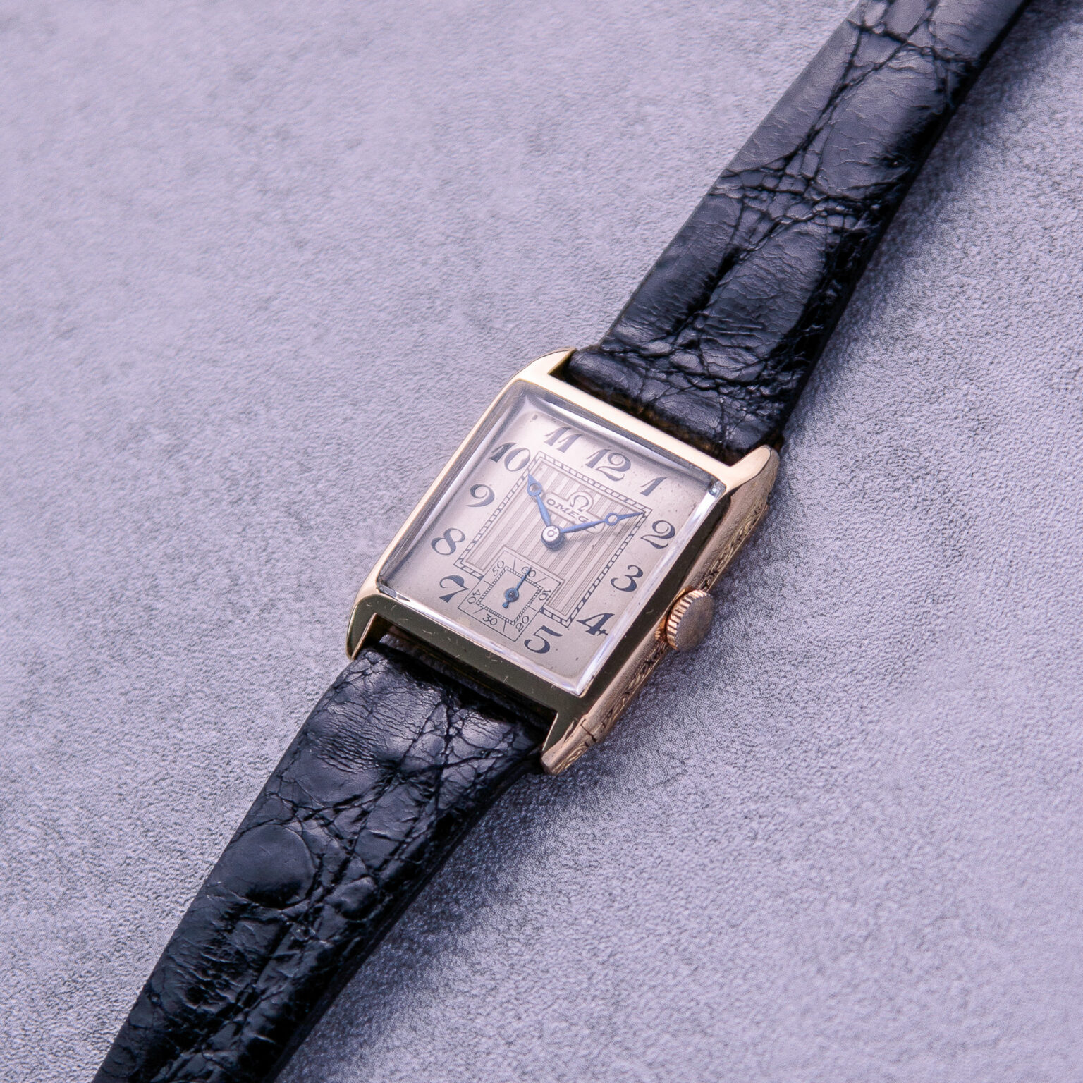 Omega Vintage Omega Art Deco Gold – Bild 8