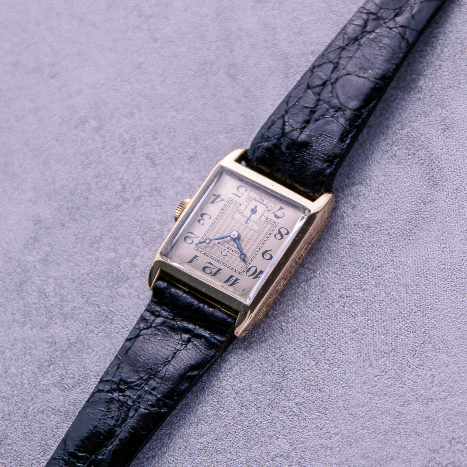 Omega Vintage Omega Art Deco Gold – Bild 9