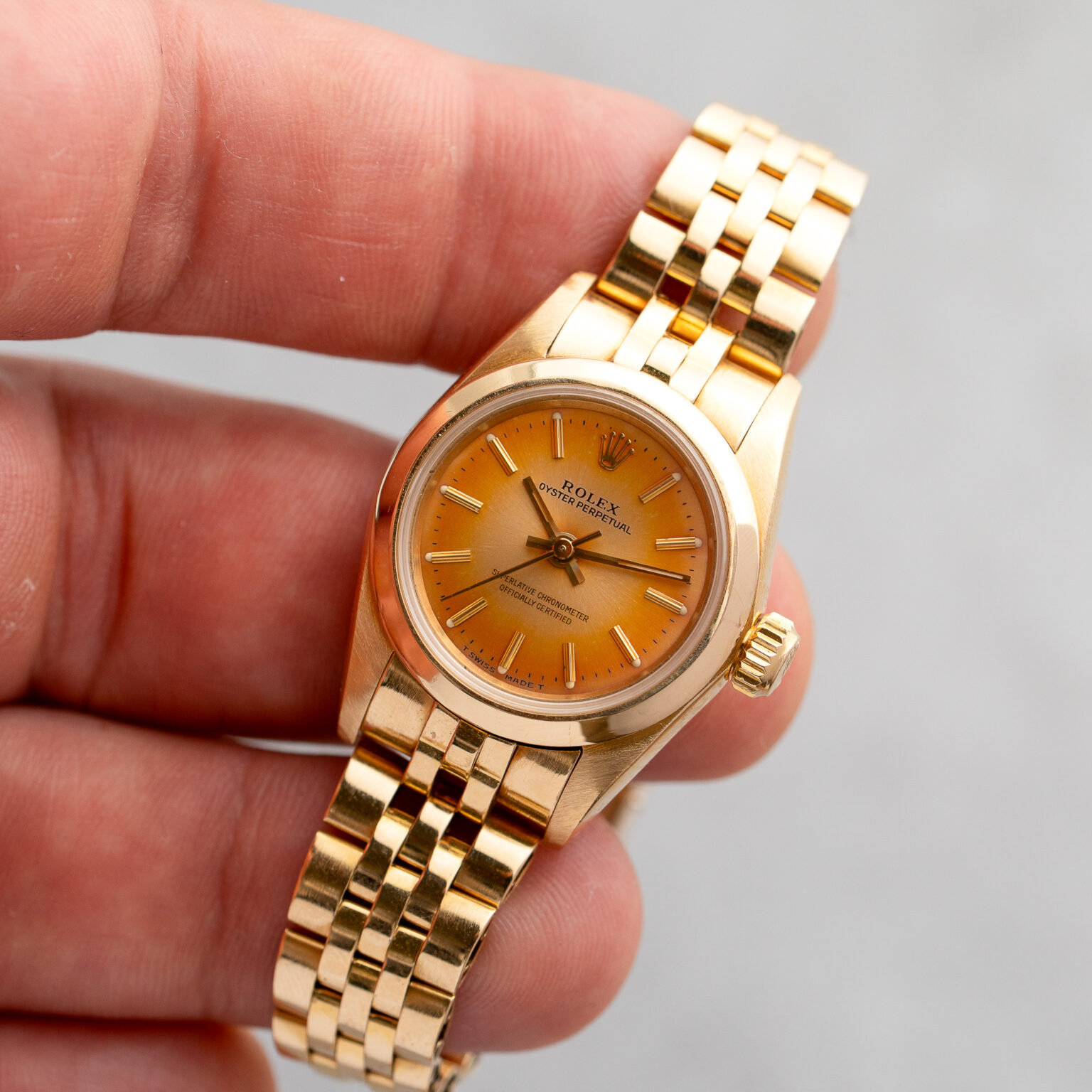 Rolex Oyster Perpetual Lady ref. 67188 - Tropical dial - Image 9