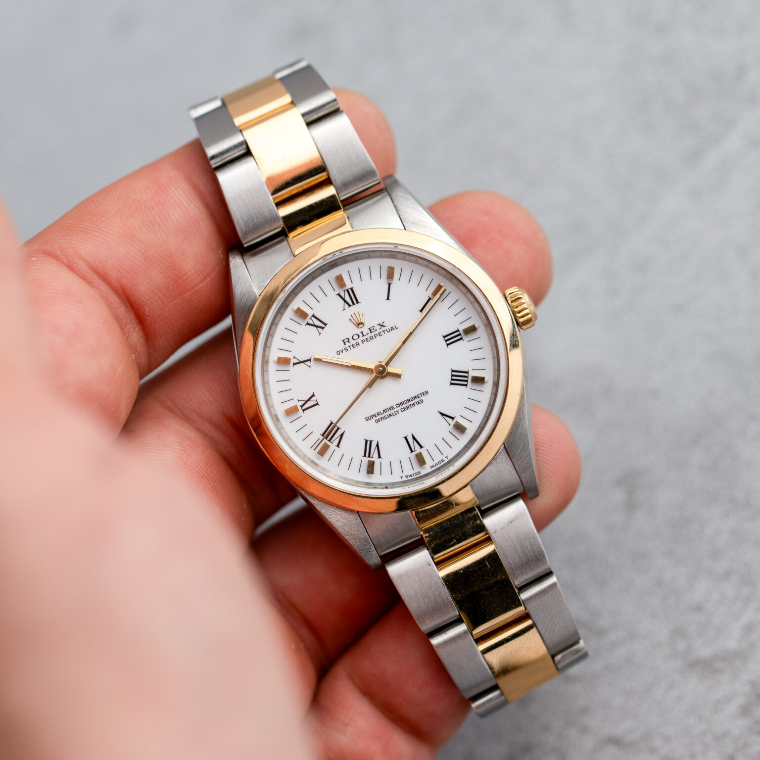Rolex Oyster Perpetual 34 Bi-color 14203 - Image 10
