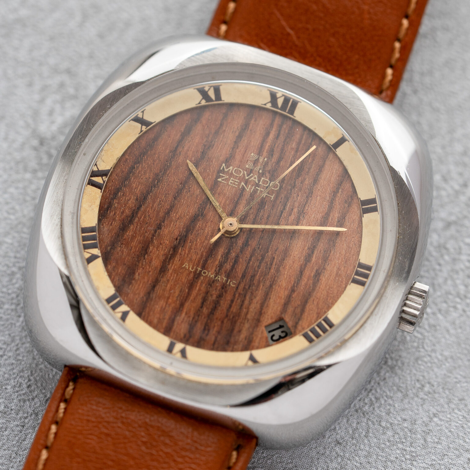 Zenith Movado Automatic Wood Dial - Image 2
