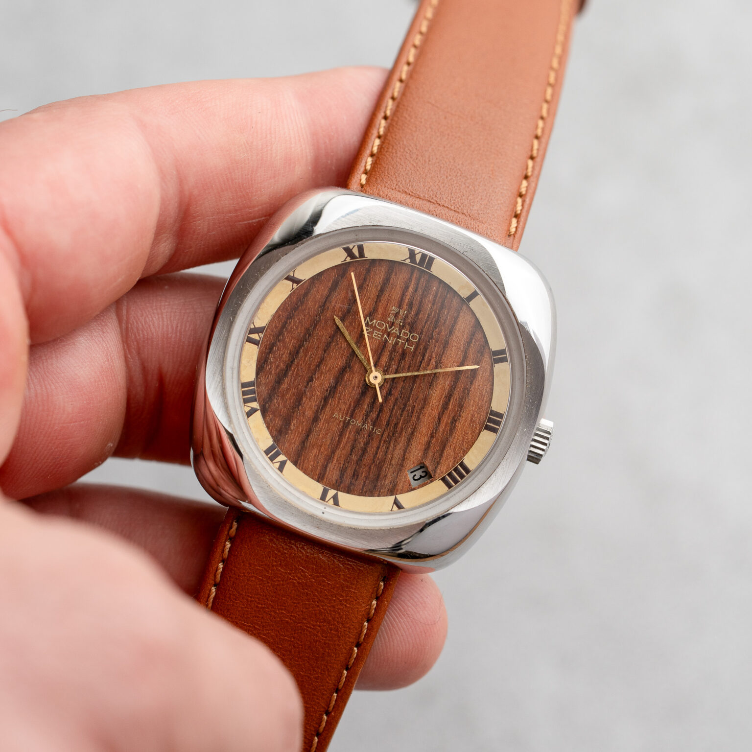 Zenith Movado Automatic Wood Dial - Image 7