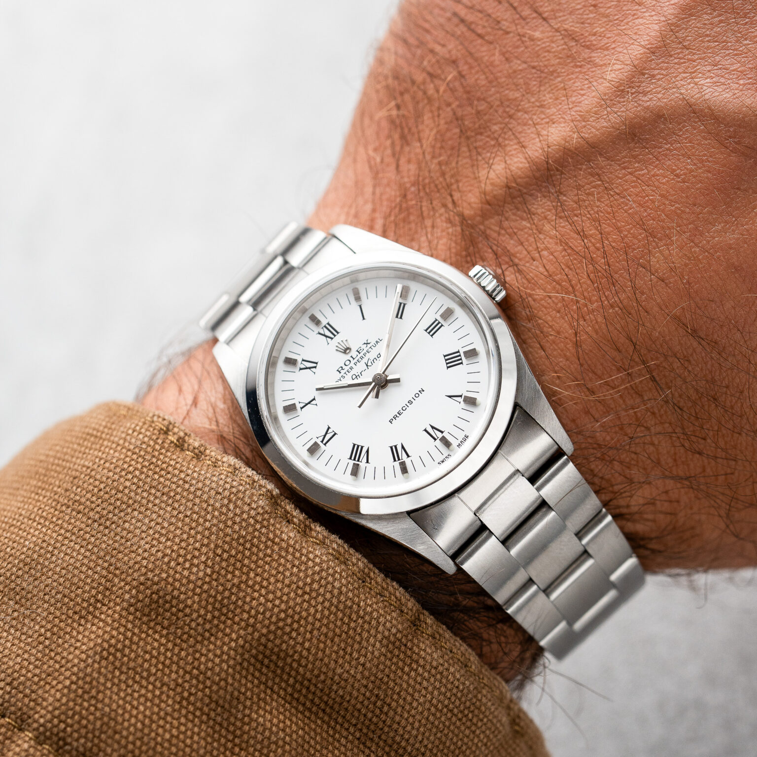 Rolex Air-King 34 – Ref. 14000 | White Roman Dial | 1999 - Image 2