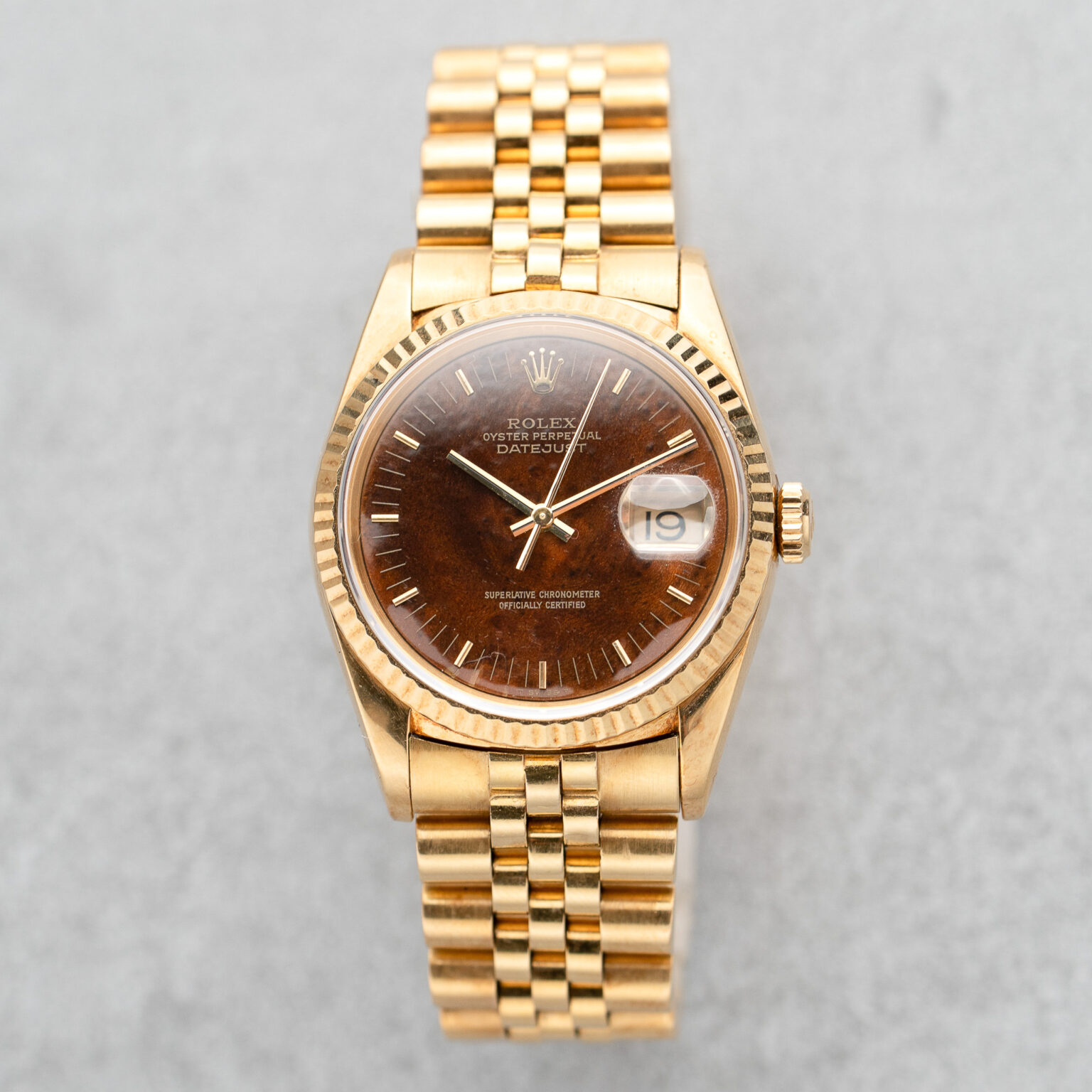 Rolex Datejust 36 ref. 16238 - Mahagony Wood dial - Serviced - Image 4
