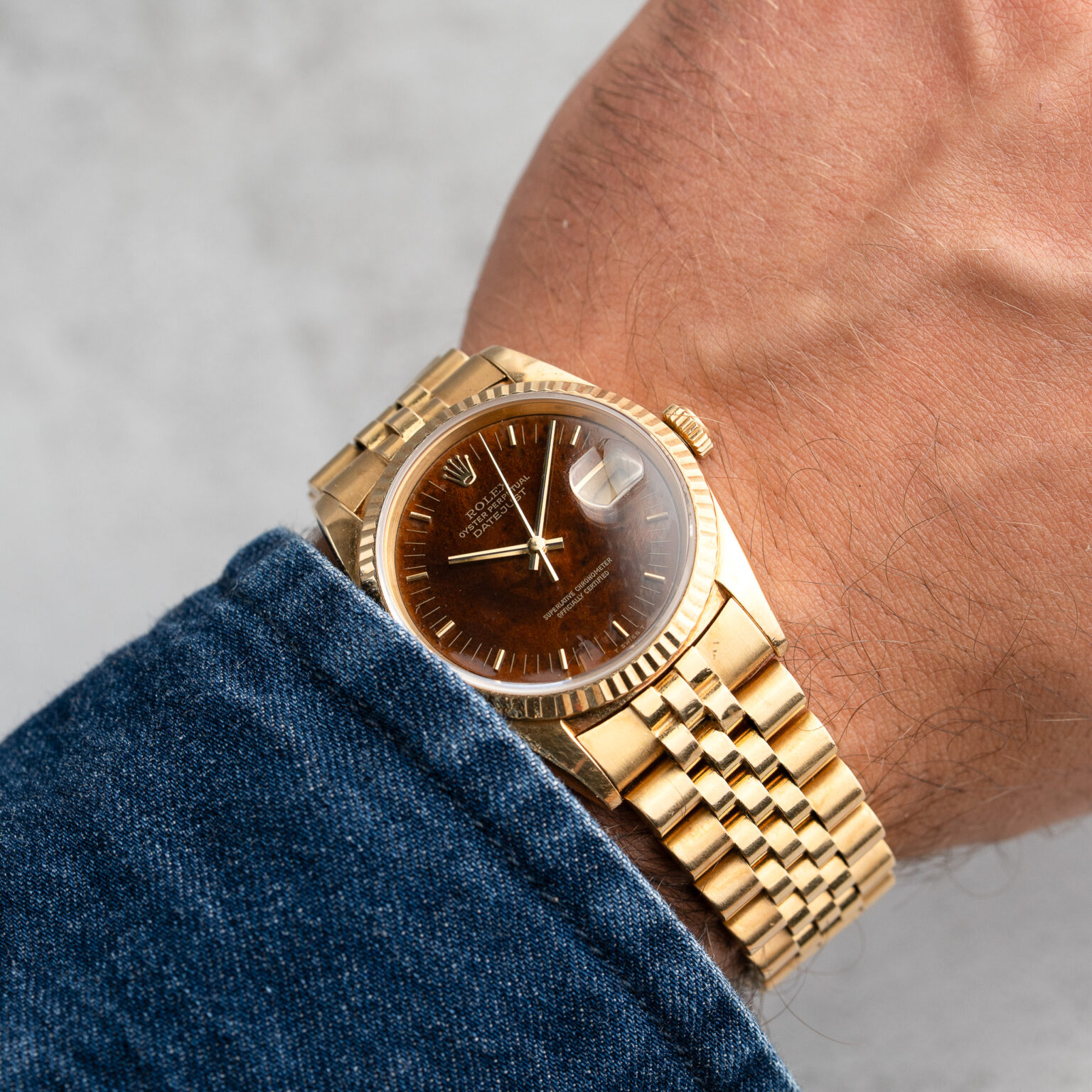 Rolex Datejust 36 ref. 16238 - Mahagony Wood dial - Serviced - Image 2