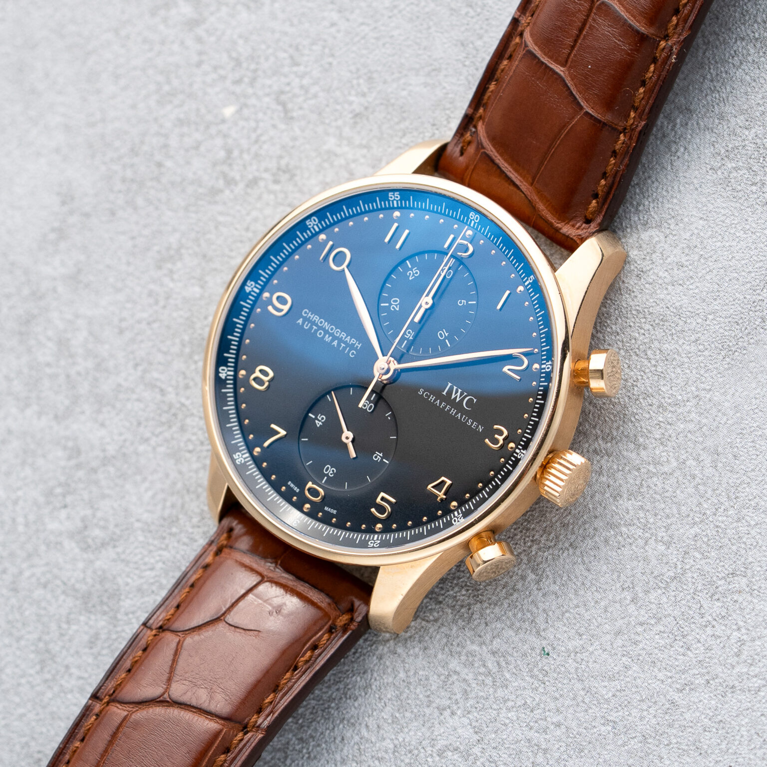 IWC Portuguese Chronograph IW371415 Rose Gold - Image 5