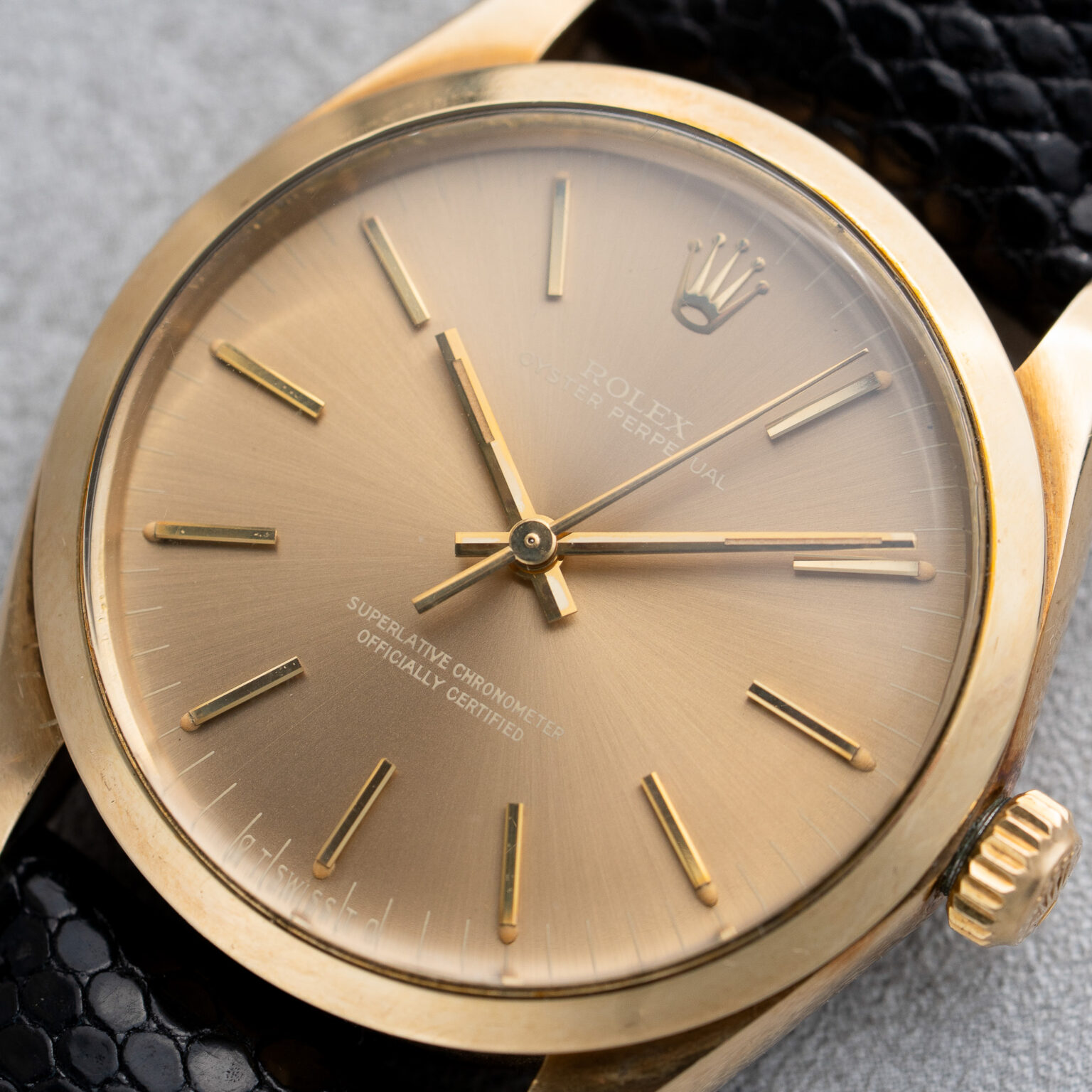 Rolex Oyster Perpetual 34 14k Gold Ghost dial - Image 4