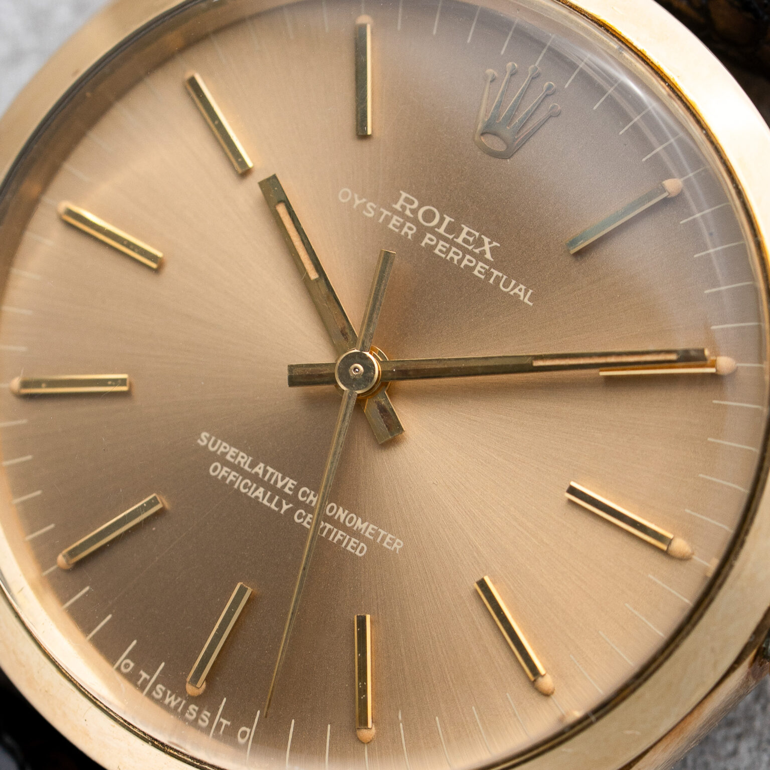 Rolex Oyster Perpetual 34 14k Gold Ghost dial - Image 5