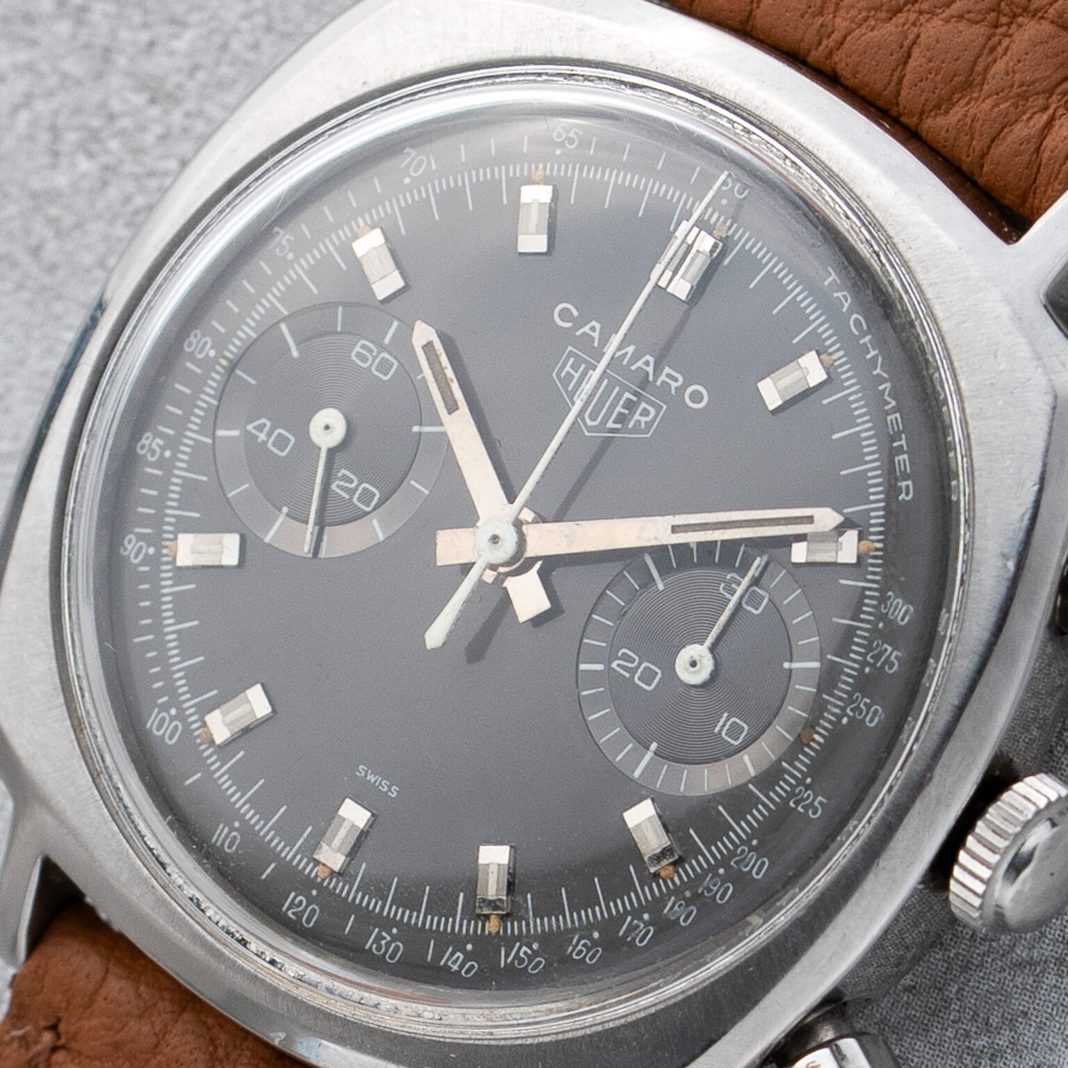 Heuer Camaro 7743 with Rare black dial - Image 4
