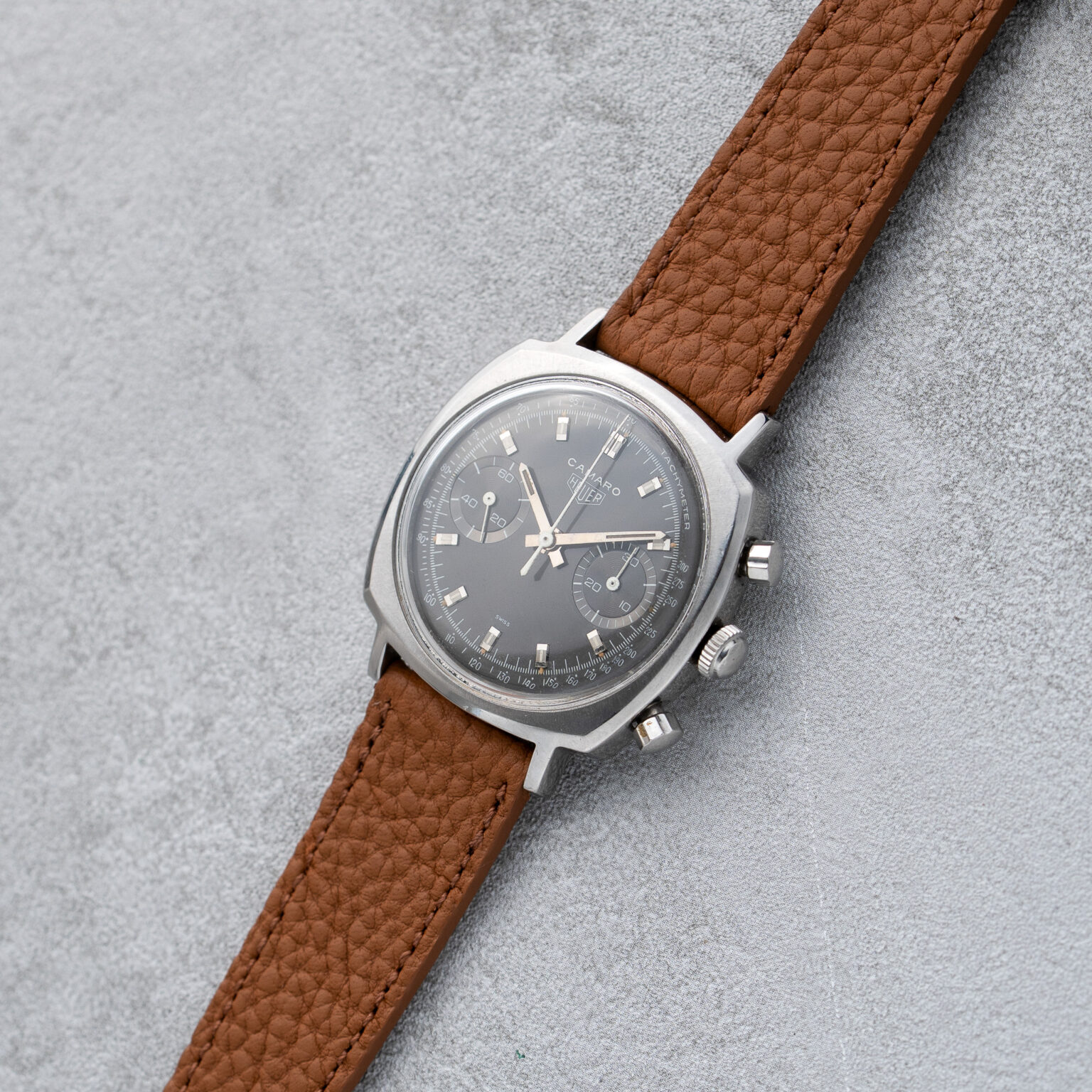 Heuer Camaro 7743 with Rare black dial - Image 5