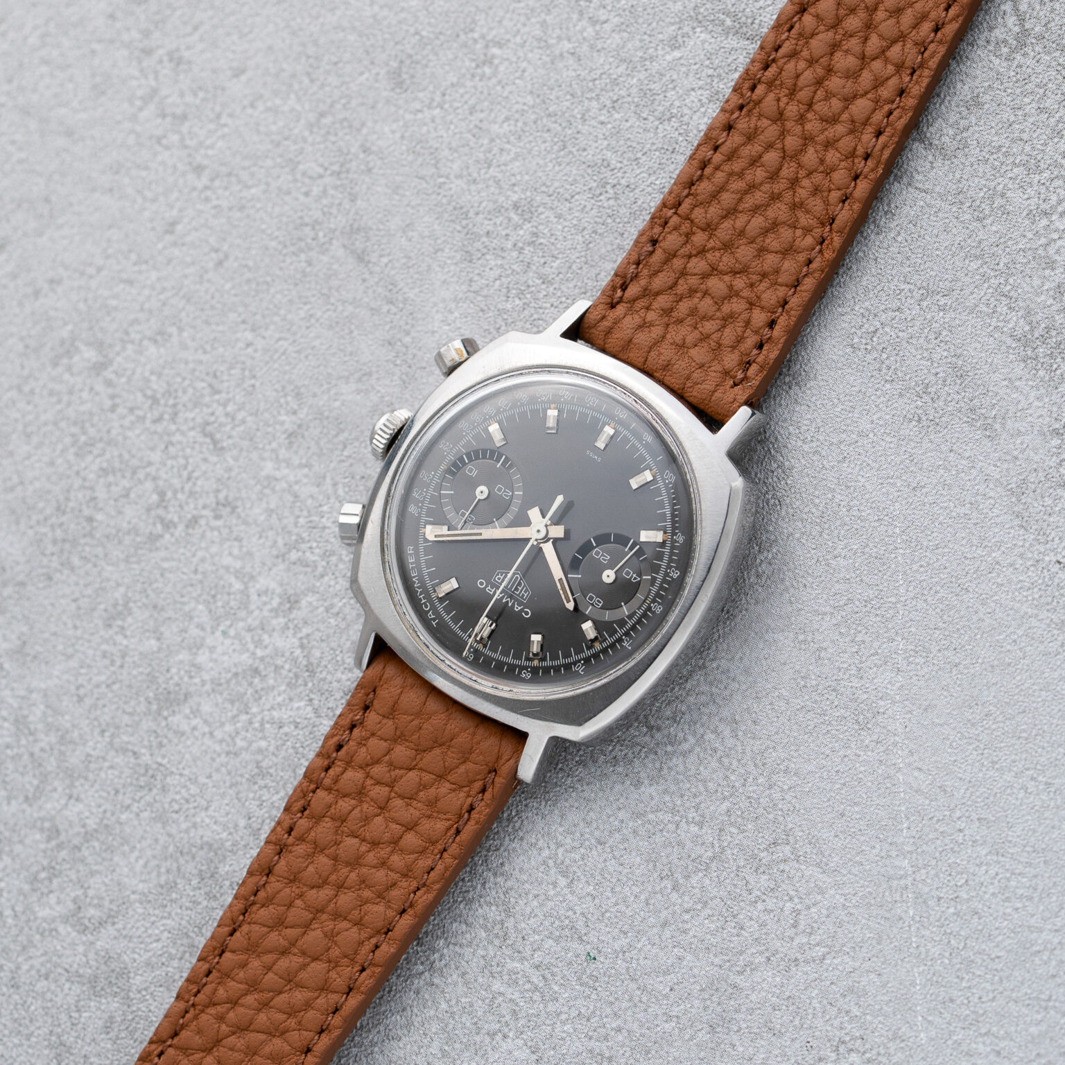 Heuer Camaro 7743 with Rare black dial - Image 6