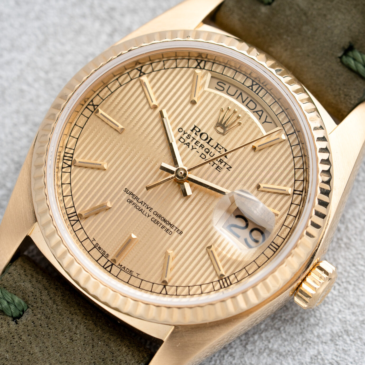 Rolex Day-Date 36 Ref. 18038 "Tapestry" dial - Yellow gold - Image 4