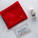 Cartier Santos Carré 2961 Burgundy Dial - Box and papers