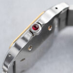Cartier Santos Carré 2961 Burgundy Dial - Box and papers