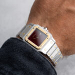 Cartier Santos Carré 2961 Burgundy Dial - Box and papers