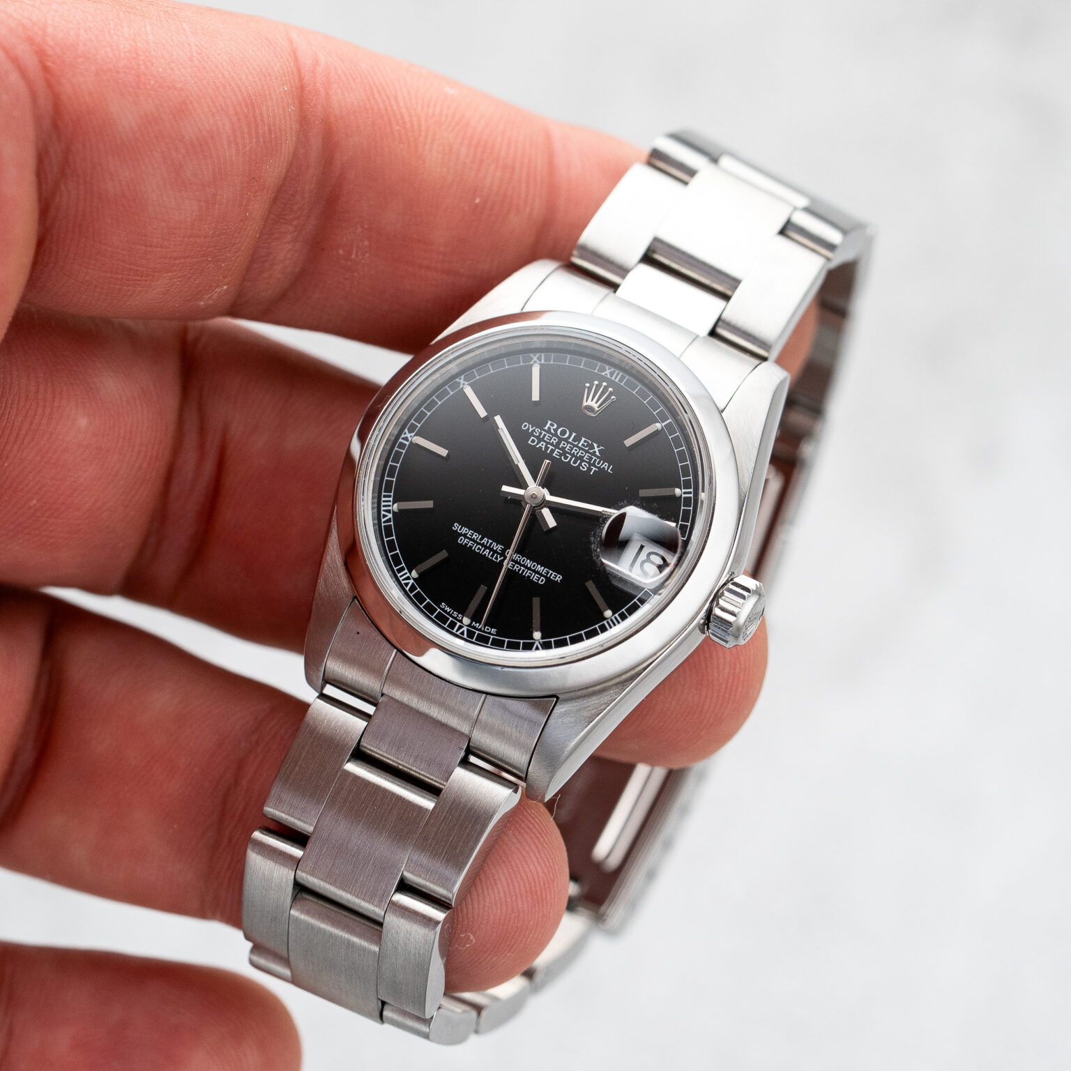 Rolex Datejust 31 – Ref. 68240 | Black Roman Dial | 1997 - 3. kép