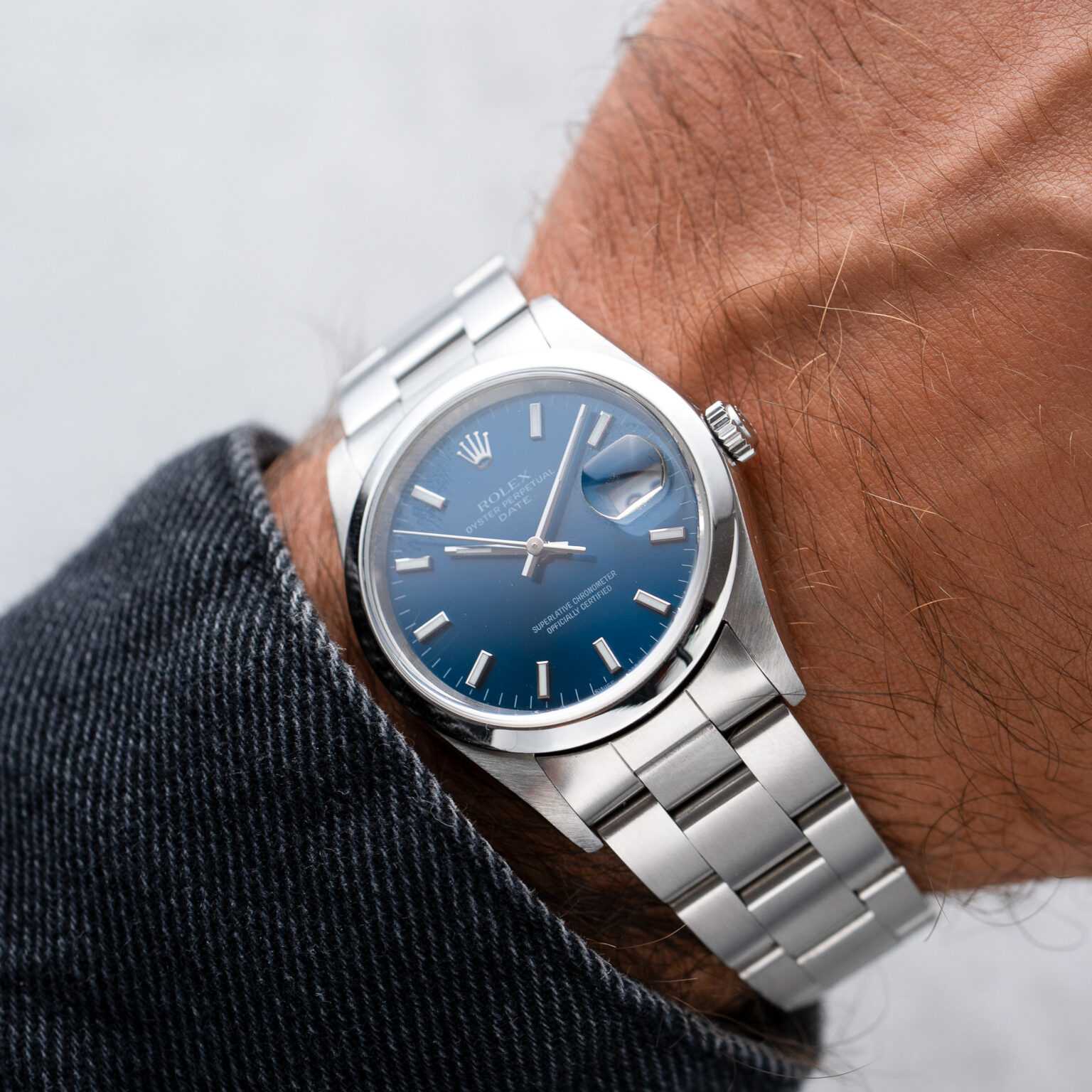 Rolex Oyster Perpetual Date 34 – Ref. 15200 | Blue Dial - Image 2