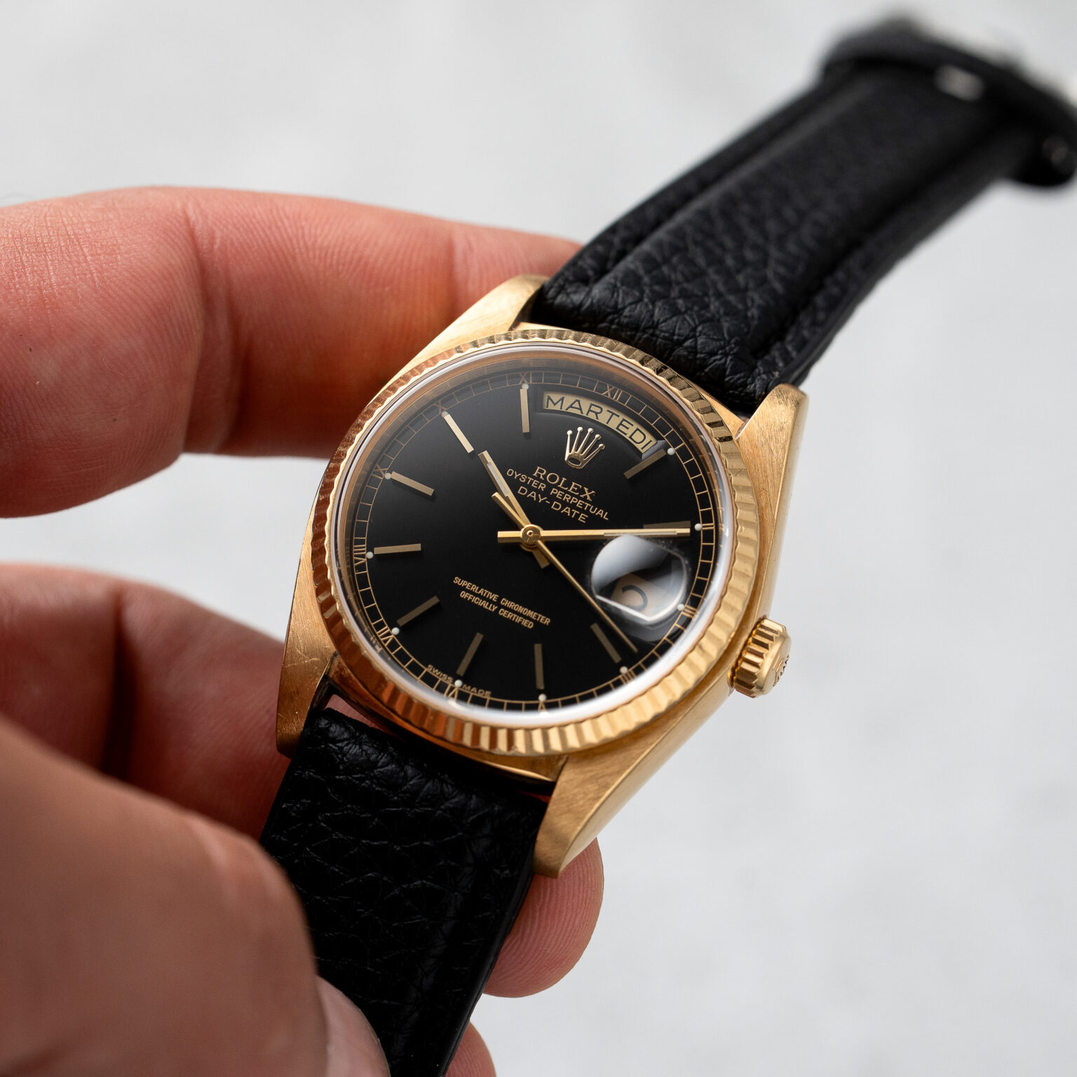 Rolex Day-Date 36 – Ref. 18038 | Black Dial | 1983 - 3. kép