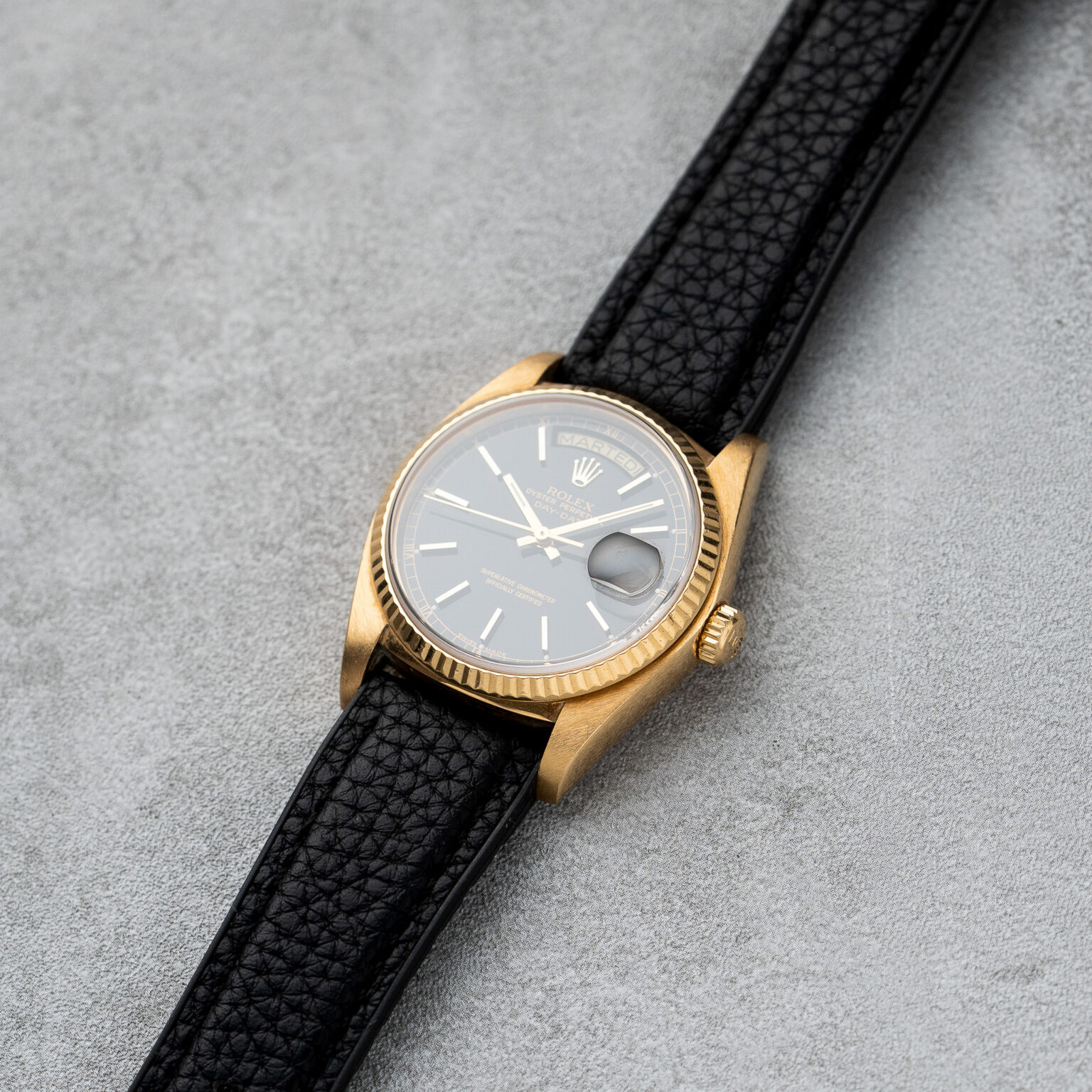 Rolex Day-Date 36 – Ref. 18038 | Black Dial | 1983 - 5. kép